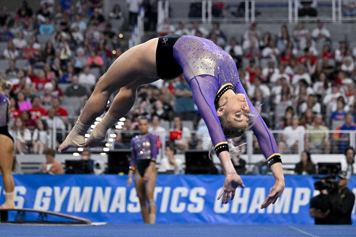 Unforgettable images of Livvy Dunne from her college gymnastics career