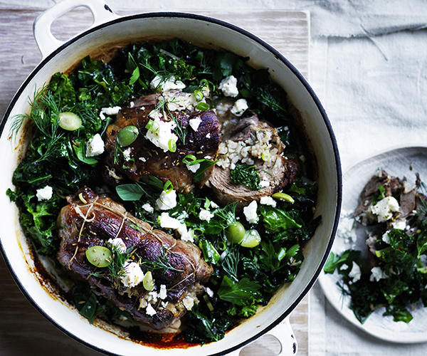 The best slow-cooked lamb recipes to cook this winter,          Slow-cooked lamb shoulder with rosemary pesto      ,          Slow-cooked lamb shoulder with black garlic and mint persillade      ,          Sarah Cicolini’s fusilli con ragù di agnello (fusilli with lamb ragù)      ,          Lamb korma      ,          Greg Malouf’s baharat lamb shoulder with onions and moghrabieh      ,          Phil Wood’s lamb with roast-apple chutney      ,          Roast lamb neck with kale, feta and dill      ,          Slow-cooked spiced lamb with prunes      ,          Guy Grossi’s abbacchio alla Romana      ,          Shane Delia’s 12-hour roast lamb with pistachio and green-olive tabbouleh      ,          Braised pumpkin and lamb neck      ,          Greek-style lamb shoulder and bean stew      ,          Lamb shanks baked in paper with olives and red wine      ,          Sean McConnell’s slow-roasted lamb shoulder with pistachios, pomegranate and vine leaves      ,          Paul Carmichael’s curried lamb leg      ,          Shawarma-spiced roast lamb leg with beetroot sauce      ,          Buttermilk-brined lamb shoulder with harissa      ,          Iranian-style lamb shoulder with cranberry and pistachio spiced rice      ,          Pinbone’s lamb shoulder ragù with gnocchetti      ,          Rick Shores’ slow roasted lamb shoulder with yellow bean, cumin and chilli      
