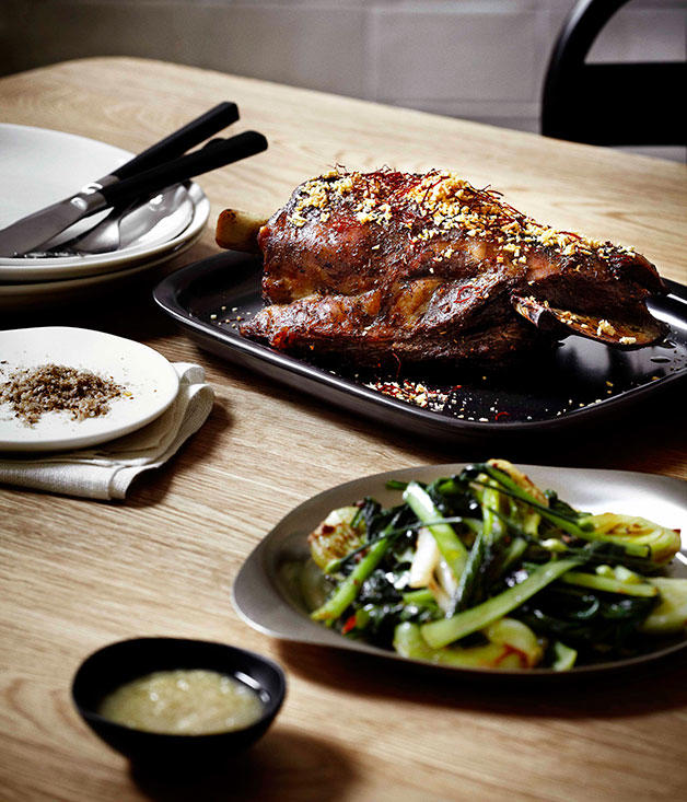 The best slow-cooked lamb recipes to cook this winter,          Slow-cooked lamb shoulder with rosemary pesto      ,          Slow-cooked lamb shoulder with black garlic and mint persillade      ,          Sarah Cicolini’s fusilli con ragù di agnello (fusilli with lamb ragù)      ,          Lamb korma      ,          Greg Malouf’s baharat lamb shoulder with onions and moghrabieh      ,          Phil Wood’s lamb with roast-apple chutney      ,          Roast lamb neck with kale, feta and dill      ,          Slow-cooked spiced lamb with prunes      ,          Guy Grossi’s abbacchio alla Romana      ,          Shane Delia’s 12-hour roast lamb with pistachio and green-olive tabbouleh      ,          Braised pumpkin and lamb neck      ,          Greek-style lamb shoulder and bean stew      ,          Lamb shanks baked in paper with olives and red wine      ,          Sean McConnell’s slow-roasted lamb shoulder with pistachios, pomegranate and vine leaves      ,          Paul Carmichael’s curried lamb leg      ,          Shawarma-spiced roast lamb leg with beetroot sauce      ,          Buttermilk-brined lamb shoulder with harissa      ,          Iranian-style lamb shoulder with cranberry and pistachio spiced rice      ,          Pinbone’s lamb shoulder ragù with gnocchetti      ,          Rick Shores’ slow roasted lamb shoulder with yellow bean, cumin and chilli      