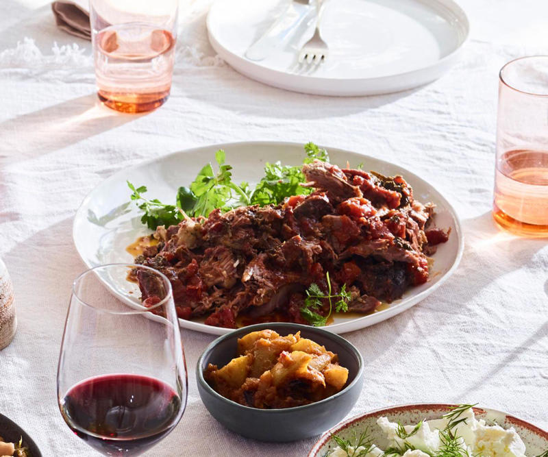 The best slow-cooked lamb recipes to cook this winter,          Slow-cooked lamb shoulder with rosemary pesto      ,          Slow-cooked lamb shoulder with black garlic and mint persillade      ,          Sarah Cicolini’s fusilli con ragù di agnello (fusilli with lamb ragù)      ,          Lamb korma      ,          Greg Malouf’s baharat lamb shoulder with onions and moghrabieh      ,          Phil Wood’s lamb with roast-apple chutney      ,          Roast lamb neck with kale, feta and dill      ,          Slow-cooked spiced lamb with prunes      ,          Guy Grossi’s abbacchio alla Romana      ,          Shane Delia’s 12-hour roast lamb with pistachio and green-olive tabbouleh      ,          Braised pumpkin and lamb neck      ,          Greek-style lamb shoulder and bean stew      ,          Lamb shanks baked in paper with olives and red wine      ,          Sean McConnell’s slow-roasted lamb shoulder with pistachios, pomegranate and vine leaves      ,          Paul Carmichael’s curried lamb leg      ,          Shawarma-spiced roast lamb leg with beetroot sauce      ,          Buttermilk-brined lamb shoulder with harissa      ,          Iranian-style lamb shoulder with cranberry and pistachio spiced rice      ,          Pinbone’s lamb shoulder ragù with gnocchetti      ,          Rick Shores’ slow roasted lamb shoulder with yellow bean, cumin and chilli      