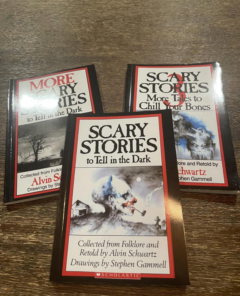 #3: Scary Stories to Tell in the Dark #1: 10-Color Pens, #3: Scary Stories to Tell in the Dark, #4: Pop-Tarts Crunch, #6: FM Scan Radio, #7: The Talkboy, #9: McDonald’s Cooler at School Functions, #10: Blockbuster Gumball Machine, #12: Polly Pocket, #13: Hard Rock Cafe, #15: McDonalds Hercules plates, #16: Lunchables, #18: This Exact Casserole Dish, #19: Warheads Candy, #21: Crayola Stamp Markers, #22: General Electric Alarm Clock, #24: This Exact Set of Stick-On Earrings, #25: View Master, #27: Blockbuster Membership Card, #28: Hamburger Stools at McDonald’s, #30: Kid Pix Game, #31: Magic Eye Posters, #34: Chuck E. Cheese’s ball pits, #34: Rainbow-Colored Toys “R” Us Plastic Bags