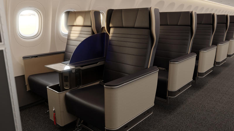 Reclining seats included footrests and leaned almost all the way back., The first-class cabin's gourmet dining remained., Flutes of Champagne were an added bonus., Spiral staircases led to the 747's upper deck lounge., Some early jumbo jets were even equipped with pianos., The massive double-decker entered service with Singapore Airlines in 2007., Two suites could even be merged to create a couple's suite., Emirates has also launched its own first-class suites., Amenities include access to an in-flight shower., However, the ultimate first-class experience comes courtesy of Etihad., Each 125-square-foot, three-room suite features an en suite bathroom with a shower., It also includes a private bedroom and a personal butler., Two suites can be joined to create a two-passenger mega-suite.