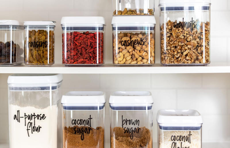 25. Organise the store cupboard 32. Think about portion sizes, 31. Keep the peel, 30. Make the most of citrus fruit, 29. Choose salad leaves wisely, 28. Don't toss those broccoli stems, 27. Use leftover tomatoes to make pesto, 26. Swap plastic for paper, 25. Organize the pantry, 24. Buy less than perfect, 23. Transform leftover rice into arancini, 22. Eat root to leaf, 21. Use leftover bread to create panzanella, 20. Store nuts properly, 19. Use leftover pasta in a family-friendly bake, 18. Don't ditch the loaf, 17. Try preserving and pickling, 16. Get composting, 15. Stock up on cans, 14. Extend the life of cheese, 13. Store smartly, 12. Love your freezer, 11. Never throw out bananas, 10. Preserve your herbs, 9. Stretch the weekend roast, 8. Buy loose fruit and vegetables, 7. Never throw away leftover mashed potatoes, 6. Buy a whole chicken, 5. Get menu planning, 4. Shop local, shop seasonal, 3. Get into batch cooking, 2. Check the refrigerator