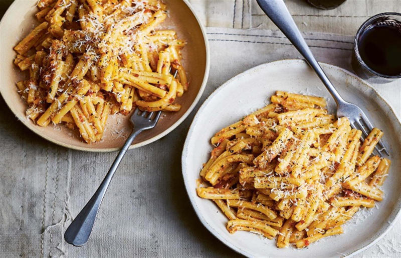 27. Use leftover tomatoes to make pesto 32. Think about portion sizes, 31. Keep the peel, 30. Make the most of citrus fruit, 29. Choose salad leaves wisely, 28. Don't toss those broccoli stems, 27. Use leftover tomatoes to make pesto, 26. Swap plastic for paper, 25. Organize the pantry, 24. Buy less than perfect, 23. Transform leftover rice into arancini, 22. Eat root to leaf, 21. Use leftover bread to create panzanella, 20. Store nuts properly, 19. Use leftover pasta in a family-friendly bake, 18. Don't ditch the loaf, 17. Try preserving and pickling, 16. Get composting, 15. Stock up on cans, 14. Extend the life of cheese, 13. Store smartly, 12. Love your freezer, 11. Never throw out bananas, 10. Preserve your herbs, 9. Stretch the weekend roast, 8. Buy loose fruit and vegetables, 7. Never throw away leftover mashed potatoes, 6. Buy a whole chicken, 5. Get menu planning, 4. Shop local, shop seasonal, 3. Get into batch cooking, 2. Check the refrigerator