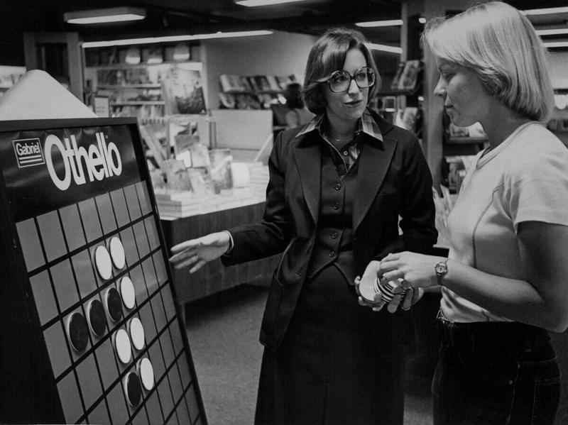 Othello Barbie Dolls, Stretch Armstrong, G.I. Joe, Star Wars Action Figures, Etch A Sketch, Rubik's Cube, Chatty Cathy, Speak & Spell, Easy-Bake Oven, Big Wheel, Rock 'Em Sock 'Em Robots, View-Master, Hungry Hungry Hippos, Hot Wheels, Lite-Brite, Pet Rock, Super Ball, Mastermind, Spirograph, Silly Putty, Magic 8-Ball, Game of Life, Clackers, Mouse Trap, Little People