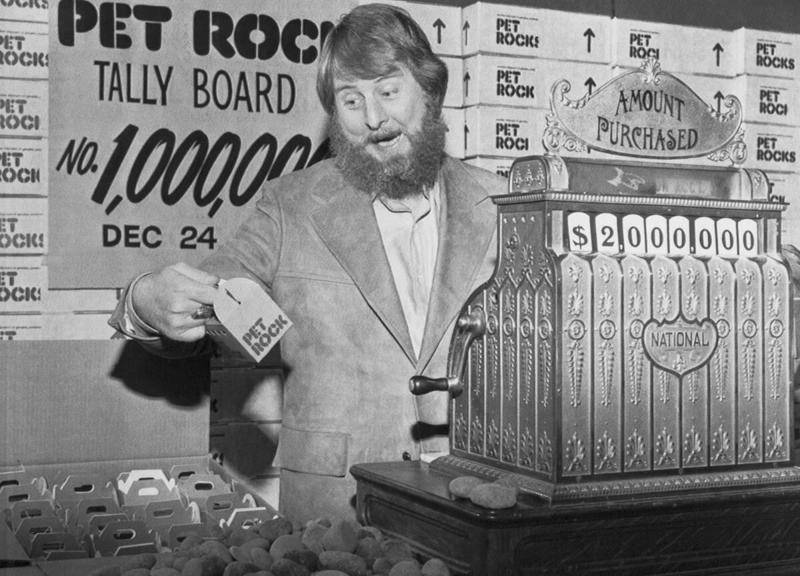 Pet Rock Barbie Dolls, Stretch Armstrong, G.I. Joe, Star Wars Action Figures, Etch A Sketch, Rubik's Cube, Chatty Cathy, Speak & Spell, Easy-Bake Oven, Big Wheel, Rock 'Em Sock 'Em Robots, View-Master, Hungry Hungry Hippos, Hot Wheels, Lite-Brite, Pet Rock, Super Ball, Mastermind, Spirograph, Silly Putty, Magic 8-Ball, Game of Life, Clackers, Mouse Trap, Little People