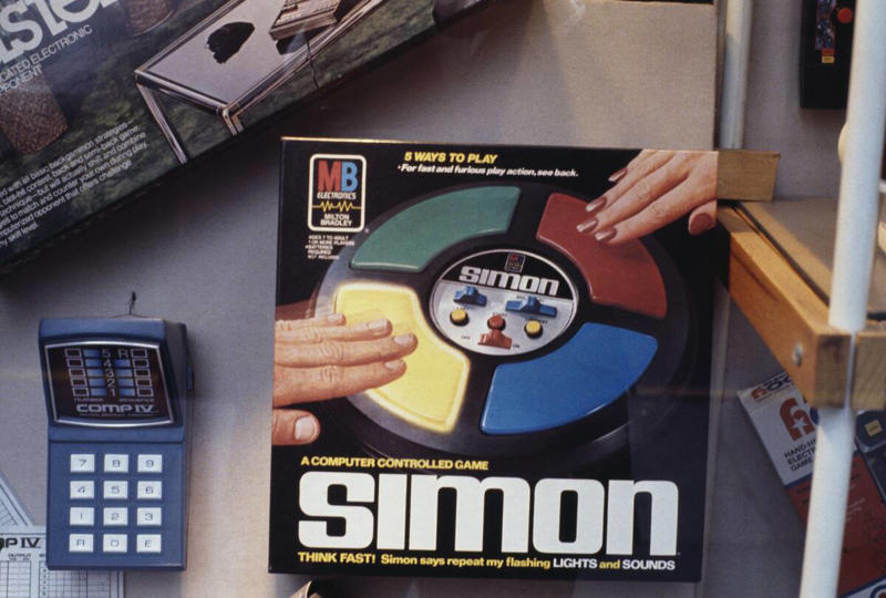 Simon Barbie Dolls, Stretch Armstrong, G.I. Joe, Star Wars Action Figures, Etch A Sketch, Rubik's Cube, Chatty Cathy, Speak & Spell, Easy-Bake Oven, Big Wheel, Rock 'Em Sock 'Em Robots, View-Master, Hungry Hungry Hippos, Hot Wheels, Lite-Brite, Pet Rock, Super Ball, Mastermind, Spirograph, Silly Putty, Magic 8-Ball, Game of Life, Clackers, Mouse Trap, Little People