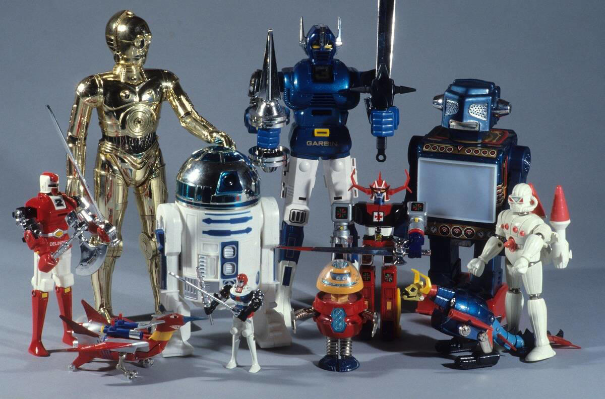 Star Wars Action Figures Barbie Dolls, Stretch Armstrong, G.I. Joe, Star Wars Action Figures, Etch A Sketch, Rubik's Cube, Chatty Cathy, Speak & Spell, Easy-Bake Oven, Big Wheel, Rock 'Em Sock 'Em Robots, View-Master, Hungry Hungry Hippos, Hot Wheels, Lite-Brite, Pet Rock, Super Ball, Mastermind, Spirograph, Silly Putty, Magic 8-Ball, Game of Life, Clackers, Mouse Trap, Little People