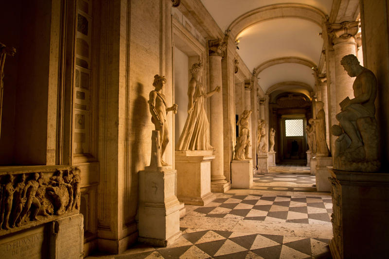 Capitoline Museums Sant'Ivo alla Sapienza, Galleria Doria Pamphilj, Villa Doria Pamphilj, Colosseum, Ancient Pharmacy of Santa Maria della Scala, MAXXI Rome, Capitoline Museums, Palatine Hill, Jubilee Church, San Zeno Chapel at Santa Prassede, Domus Aurea, Vespa Sidecar Tour, Urban Rafting on Rome's Tiber River, Mercato di Campagna Amica del Circo Massimo, Villa Farnesina, Janiculum Hill, Pantheon, Santa Maria in Trastevere, Santa Maria del Popolo, Le Domus Romane di Palazzo Valentini, Palazzo Massimo, The Vatican Necropolis (Scavi) Tour at St Peter’s Basilica, Baths of Caracalla, Villa d'Este, Quartiere San Lorenzo
