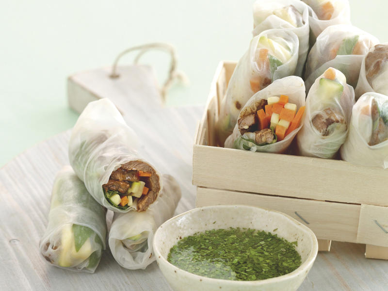 How to make rice paper rolls, Create your own fillings, How long do rice paper rolls last?, Are rice paper rolls gluten free?,          Ginger and chilli chicken rice paper rolls      ,          Chicken and mango rice paper rolls      ,          Rice paper omelette rolls      ,          Prawn rice paper rolls      ,          Beef rice paper rolls      ,          Loaded Thai rice paper rolls      ,          Fried rice paper rolls      ,          Roast duck rice paper rolls      ,          Fresh rice paper rolls with prawns and dipping sauce      ,          Tofu and bok choy rice paper rolls      ,          Ginger and chilli chicken rice paper rolls      ,          Crab rice paper rolls      ,          Lemongrass and beef rice paper rolls      ,          Barbecued pork rice paper rolls      ,          Vietnamese rice-paper rolls      ,          Teriyaki beef rice paper rolls      ,          Vegetable rice paper rolls with chilli dipping sauce      , More healthy, low fat recipes