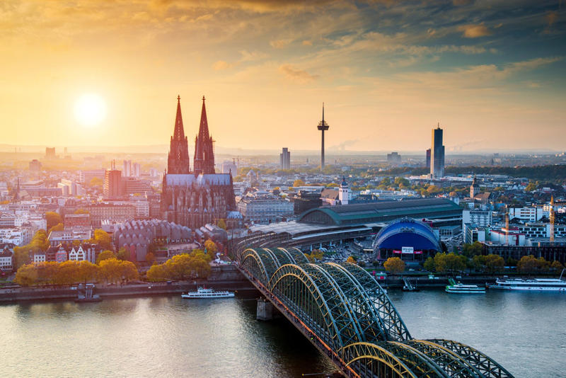 1. Paris, France, 2. Amsterdam, Netherlands , 3. Brussels, Belgium, 4. Lille, France, 5. Rotterdam, Netherlands, 6. Cologne, Germany, 7. French Alps
