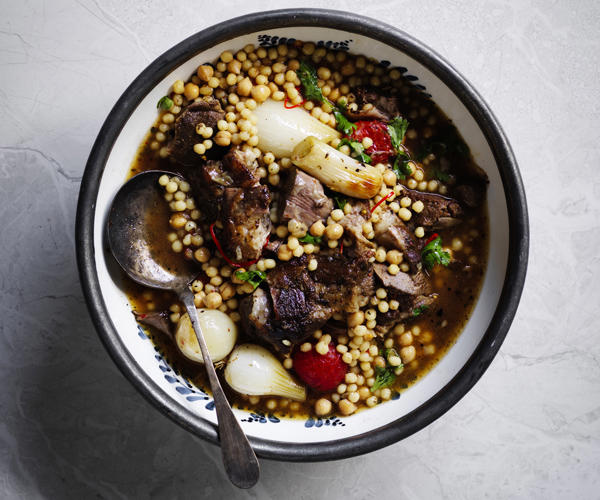 The best slow-cooked lamb recipes to cook this winter,          Slow-cooked lamb shoulder with rosemary pesto      ,          Slow-cooked lamb shoulder with black garlic and mint persillade      ,          Sarah Cicolini’s fusilli con ragù di agnello (fusilli with lamb ragù)      ,          Lamb korma      ,          Greg Malouf’s baharat lamb shoulder with onions and moghrabieh      ,          Phil Wood’s lamb with roast-apple chutney      ,          Roast lamb neck with kale, feta and dill      ,          Slow-cooked spiced lamb with prunes      ,          Guy Grossi’s abbacchio alla Romana      ,          Shane Delia’s 12-hour roast lamb with pistachio and green-olive tabbouleh      ,          Braised pumpkin and lamb neck      ,          Greek-style lamb shoulder and bean stew      ,          Lamb shanks baked in paper with olives and red wine      ,          Sean McConnell’s slow-roasted lamb shoulder with pistachios, pomegranate and vine leaves      ,          Paul Carmichael’s curried lamb leg      ,          Shawarma-spiced roast lamb leg with beetroot sauce      ,          Buttermilk-brined lamb shoulder with harissa      ,          Iranian-style lamb shoulder with cranberry and pistachio spiced rice      ,          Pinbone’s lamb shoulder ragù with gnocchetti      ,          Rick Shores’ slow roasted lamb shoulder with yellow bean, cumin and chilli      