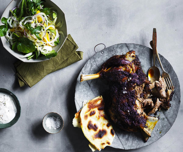 The best slow-cooked lamb recipes to cook this winter,          Slow-cooked lamb shoulder with rosemary pesto      ,          Slow-cooked lamb shoulder with black garlic and mint persillade      ,          Sarah Cicolini’s fusilli con ragù di agnello (fusilli with lamb ragù)      ,          Lamb korma      ,          Greg Malouf’s baharat lamb shoulder with onions and moghrabieh      ,          Phil Wood’s lamb with roast-apple chutney      ,          Roast lamb neck with kale, feta and dill      ,          Slow-cooked spiced lamb with prunes      ,          Guy Grossi’s abbacchio alla Romana      ,          Shane Delia’s 12-hour roast lamb with pistachio and green-olive tabbouleh      ,          Braised pumpkin and lamb neck      ,          Greek-style lamb shoulder and bean stew      ,          Lamb shanks baked in paper with olives and red wine      ,          Sean McConnell’s slow-roasted lamb shoulder with pistachios, pomegranate and vine leaves      ,          Paul Carmichael’s curried lamb leg      ,          Shawarma-spiced roast lamb leg with beetroot sauce      ,          Buttermilk-brined lamb shoulder with harissa      ,          Iranian-style lamb shoulder with cranberry and pistachio spiced rice      ,          Pinbone’s lamb shoulder ragù with gnocchetti      ,          Rick Shores’ slow roasted lamb shoulder with yellow bean, cumin and chilli      
