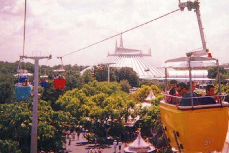 The Skyway, The PeopleMover, Rainbow Caverns Mine Train, Rocket To The Moon, Country Bear Jamboree, Rocket Rods, Tomorrowland Boats, The Jolly Trolley