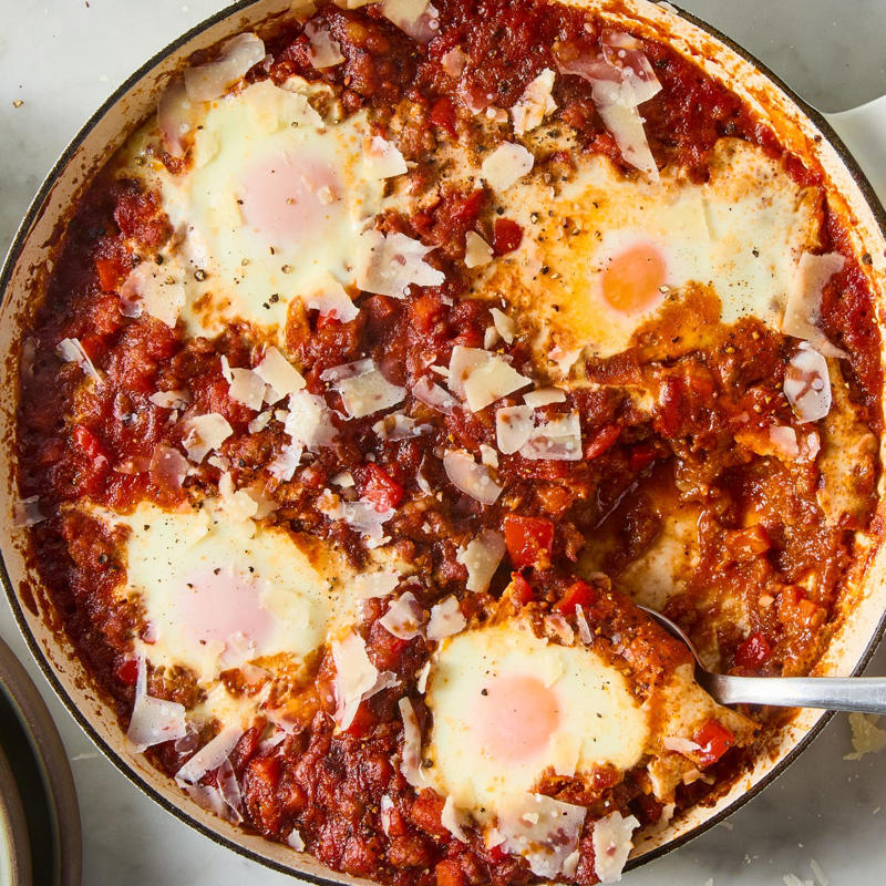 Air Fryer Deviled Eggs, Spaghetti Carbonara, Fried Rice, Huevos Rancheros, Carbonara Pizza, Shakshuka Stuffed Peppers, Pad Thai, Scallion Pancake Breakfast Wraps, Deviled Egg Pasta Salad, Shakshuka, Deviled Egg Dip, Pizza Frittata, Chicken Club Egg White Wrap, Egg Salad, Breakfast Focaccia, Sloppy Joe Eggs, Frico Egg Smash Tacos, Pizza Dough Khachapuri, Mini Steak & Egg Crunchwraps, Best Quiche, Greek Salad Cottage Cheese Bowl, Brunch Lasagna, Copycat Starbucks Spinach, Feta & Egg White Wrap, Egg Curry, Eggs In Purgatory, Egg Roll Bowls, Sheet-Pan Frittata, Eggs Benedict Rolls, Baked Feta Frittata, Brie Omelet, Breakfast Ramen