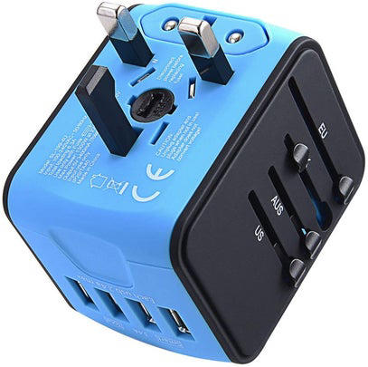 A super compact charging port that connects right to your phone, A four-pack of mini sunscreens, Mini bug spray, Pedialyte packets to stay hydrated in heat, A compact backpack you can stash in your luggage, A six-pack of blister Band-Aids to keep you walking with ease, A pack of 30 individually-wrapped flushable toilet wipes to keep you clean, A simple thin money belt to keep your credit card close, A travel blanket to throw over scratchy sheets or chairs, A universal face, lip and body balm, A light shawl to cover your shoulders in religious spaces, A mini first aid kit for small cuts and scratches, A foldable lightweight hat, Cheap polarized sunglasses, Pocket Advil, A purifying water bottle to ensure safe drinking, A box of 20 mini travel wipes to keep everything around you clean, A universal power adapter that doubles as a phone charger, Related...