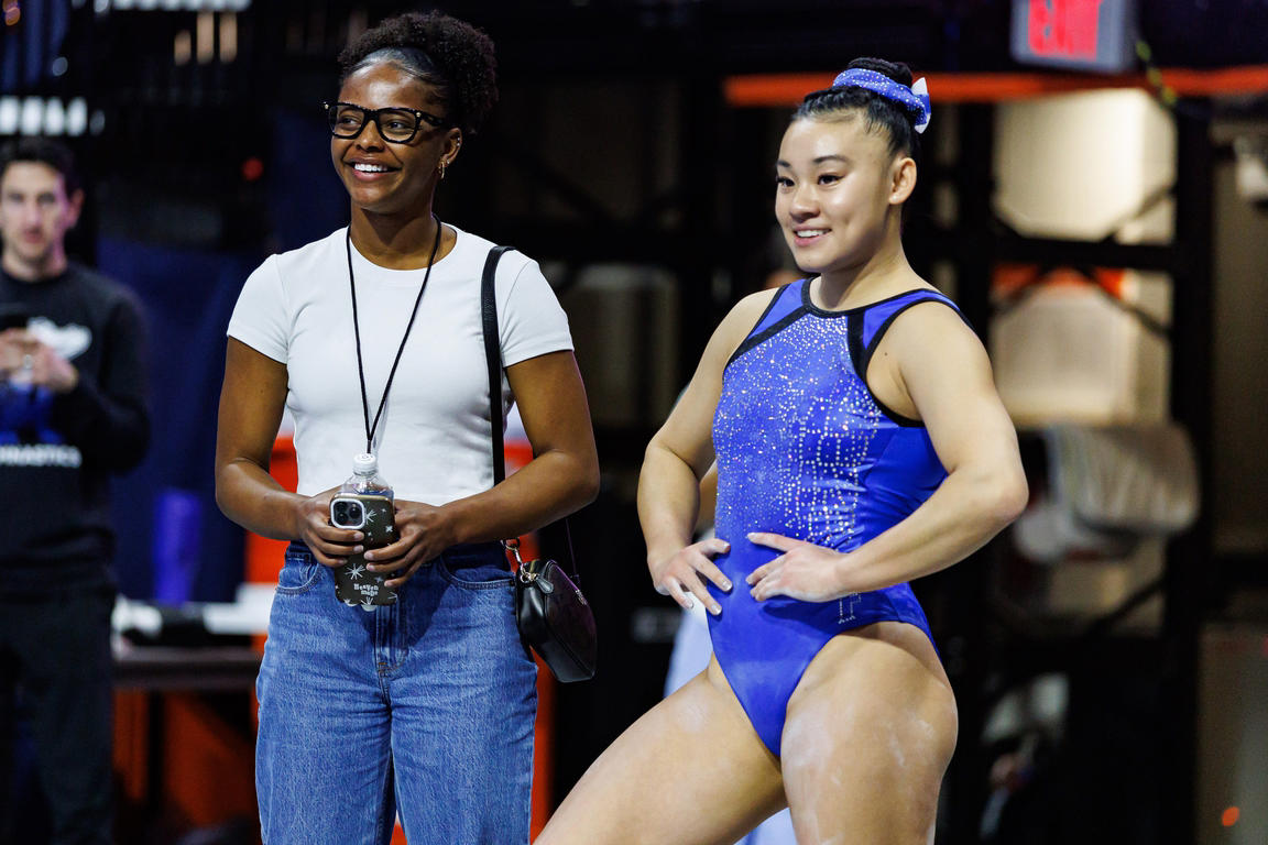 Fiery photos from NCAA gymnastics conference championships this week