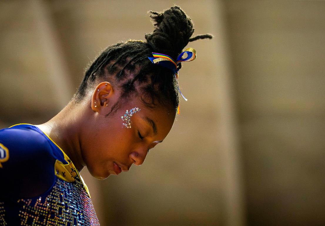 Fiery photos from NCAA gymnastics conference championships this week