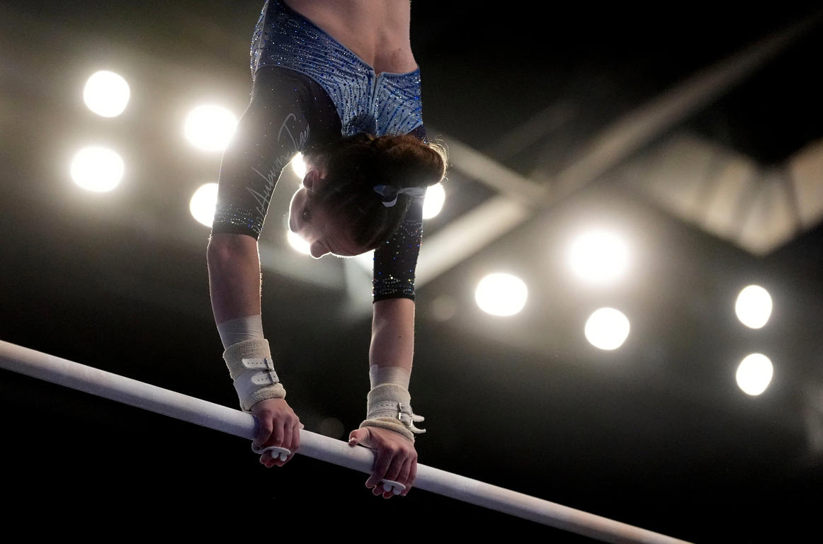 Fiery photos from NCAA gymnastics conference championships this week