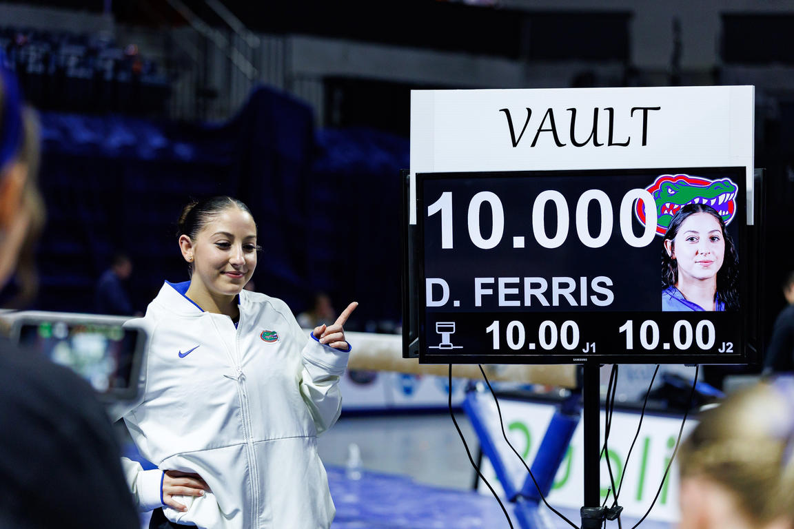 Fiery photos from NCAA gymnastics conference championships this week