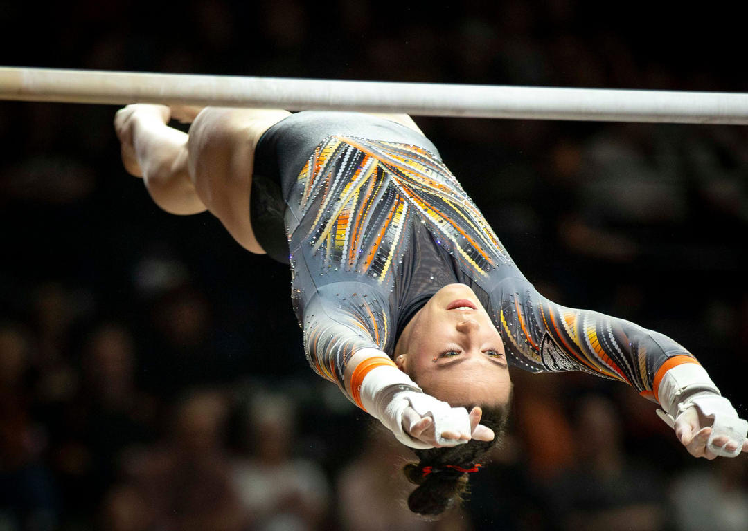 Fiery photos from NCAA gymnastics conference championships this week