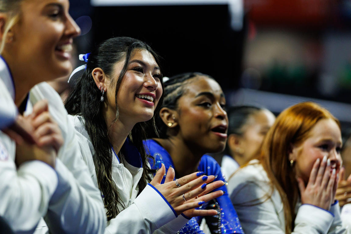 Fiery photos from NCAA gymnastics conference championships this week
