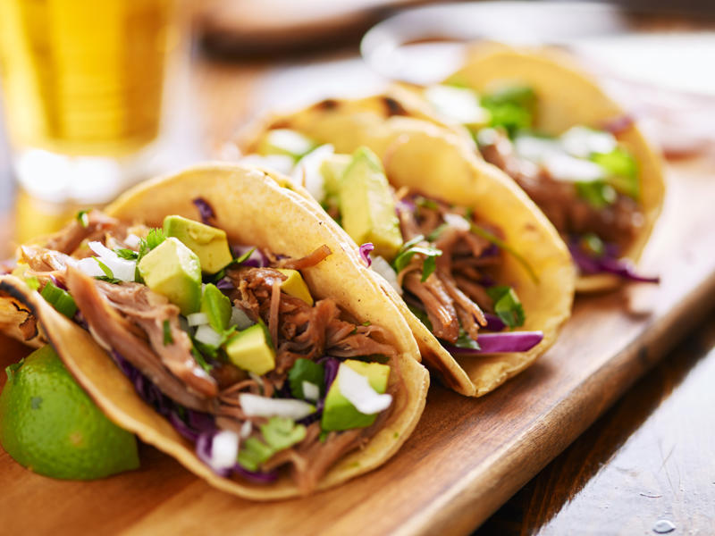 Tacos Fish and chips, Pasta carbonara, Churrasco, Spring rolls, Shakshouka, Tandoori chicken