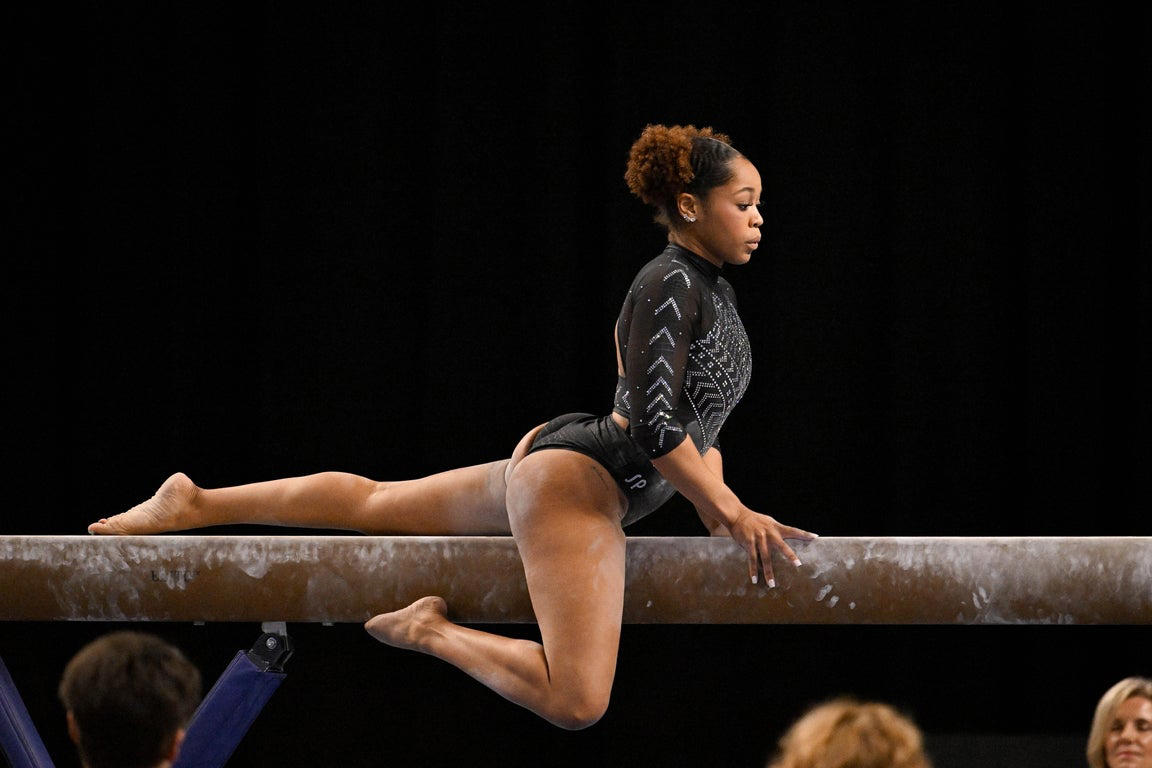 Stunning photography highlights Livvy Dunne, Jordan Biles, other top collegiate gymnasts