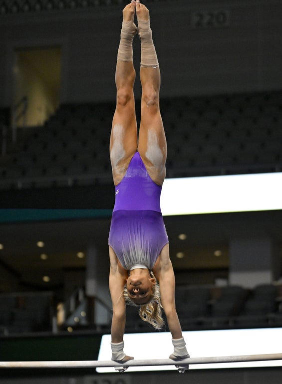 Stunning photography highlights Livvy Dunne, Jordan Biles, other top collegiate gymnasts