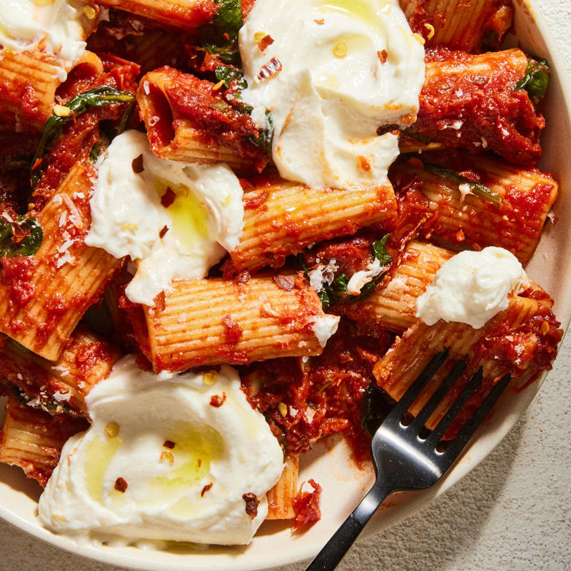 Marry Me Gnocchi, Sheet-Pan Lasagna, Million Dollar Chicken Skillet, Chicken Pesto Pasta, Creamy Cajun Shrimp Pasta, Steak Fajita Power Bowls, Chicken Quesadillas, Sesame Tofu &amp; Broccoli, Indian Butter Chickpeas, Stuffed Peppers, Pepper Steak, Hamburger Casserole, Caprese Chicken Gnocchi Skillet, Cheesy Taco Bake, Garlic Butter Shrimp Pasta, Chicken &amp; Broccoli Casserole, Pork Dumpling Bowls, Sweet &amp; Sour Tofu, Peanut Chickpea Protein Bowls, Hawaiian Shoyu Chicken, One-Pan Chimichurri Shrimp, Chicken Shawarma Sheet-Pan Dinner, Chipotle Shrimp Taco Bowls, Creamy Dijon Chicken, Sloppy Joe Orzo, Marry Me Shrimp Pasta, Miso Mushroom Crispy Rice, One-Pan Creamy Chicken &amp; Gnocchi, Salmon Piccata, Baked Spaghetti, Cheesy Bacon Ranch Chicken, Baked Feta Chickpeas, Cilantro-Lime Chicken, Spinach &amp; Artichoke White Bean Skillet, Taco Lasagna, Creamy Tuscan Chicken, One-Pan Chicken Bacon Gnocchi, Baked Feta Pasta, Chicken &amp; Broccoli, Sushi Bake, Chicken Stir Fry, Chicken Parm Pasta, Marry Me Chickpeas, Pretzel-Crusted Chicken Breast, Creamy Coconut-Lime Chickpea Skillet, Cheesy Baked Burrito Rice, Bacon &amp; Pimento Mac &amp; Cheese, Italian Meatloaf, Baked Salmon, Cheesy Broccoli Cheddar Chickpea Skillet, Philly Cheesesteak Pasta, Queso Mac &amp; Cheese, Lasagnchiladas, White Bean &amp; Smoked Sausage Skillet, Cream Of Mushroom Pastina, Mongolian Beef Ramen, Creamy Harissa Chicken &amp; Gnocchi, Creamy Lemon Garlic Shrimp, Shrimp Tacos, One-Pot Chicken Alfredo, Lemon-Brown Butter Salmon, Sausage &amp; Broccoli Burrata Pasta, Sheet-Pan Roasted Red Onion Chicken, Black Bean Sweet Potato Taco Skillet, Sheet-Pan Quesadillas, Chicken Marsala Orzo, One-Pan Eggplant Parm Orzo, Creamy Peanut-Lime Chicken With Noodles, Creamy Polenta &amp; Meatballs, Chicken Fajita Casserole, Carnitas Tamale Pie, Arroz Con Pollo, Pad Thai , Taco Spaghetti, Chicken Florentine Pasta, Marry Me Meatballs, Chicken Parmesan, BBQ Protein Bowls, Mediterranean Pizza, Brown Sugar Salmon, Sloppy Joes, French Bread Pizza, Creamy Tuscan Butter White Bean Skillet, Smash Burger Tacos, Beef &amp; Rice Stuffed Poblano Peppers, Burger Bowls, Chicken Enchiladas, Mexican Beef 'N' Rice Skillet, Chicken Curry, One-Pan Coconut-Lime Chicken, Chicken Tacos, Orange Chicken, Taco Gnocchi Bake, Tofu Stir-Fry, Cheesy Chicken &amp; Pepper Bake, Beef &amp; Broccoli, Salmon &amp; Potato Skillet, Pizza Spaghetti, Shrimp Fettuccine Alfredo, Enchilada Casserole, One-Pot French Onion Pasta, Creamy Chipotle Shrimp Pasta, Sloppy Joe Casserole, Egg Roll Bowls, Thai-Style Red Curry Meatballs, Marry Me Chicken, Peruvian-Style Chicken With Green Sauce, Butter Beans Alla Vodka, Miso Bolognese, Dirty Martini Steak Frites, Enchilada Stuffed Shells, One-Pan Salmon &amp; Orzo, Sheet-Pan Sausage &amp; Vegetables, One-Pot Green Chile Chicken &amp; Rice, Chicken Broccoli Alfredo Pizza, One Skillet Creamy Thai Basil Chicken, Steak &amp; Potato Skillet, Everything Bagel Crusted Salmon, Halal Cart-Style Cauliflower Bowls, Whipped Ricotta Pasta, Baked Ziti, Feta &amp; Herb Crusted Salmon, Greek Lemon-Butter Chicken &amp; Smashed Potatoes, Cabbage Roll Skillet, Za'atar Sheet Pan Chicken, Coconut Curry Salmon, Chicken Tikka Alfredo