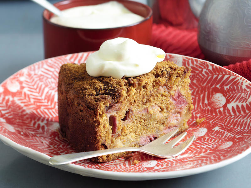 Rhubarb ripple cheesecake , Apple and rhubarb crumble , Rhubarb and strawberry sponge puddings , Pear & rhubarb pie , Deep dish apple and rhubarb pie , Crumpets with rhubarb compote , Rhubarb chia lattice tart , Rhubarb and raspberry crostata , Rhubarb and walnut tart , Rhubarb custard tea cake , Rhubarb cake with crumble topping , Vanilla stewed rhubarb on quinoa porridge , Caramelised apple and rhubarb pie , Upside down rhubarb ginger and hazelnut cake , Creamed rice with rhubarb and raspberries , Creamy polenta porridge with roasted rhubarb & sweet dukkah , Roasted rhubarb and balsamic popsicles , Caramel pavlova with rhubarb , Rhubarb and raspberry jam , Butterscotch teacakes with roasted rhubarb , Rustic rhubarb and berry pie , Rhubarb and winter fruit crumble , Rhubarb and strawberry jam , Rhubarb and almond jalousie , Rhubarb, pear and pomegranate custard tea cakes , Brandy snap and rhubarb stacks , Vanilla and rhubarb slice , Rhubarb souffle , Spelt crepes with rhubarb in rose syrup , White chocolate and rhubarb brioche pudding , Rhubarb crumble ice-cream , Strawberry and rhubarb muffins , Rhubarb bread with vanilla bean butter , Rhubarb pies with meringue topping , Rhubarb and vanilla crumble cake , Rhubarb chia muesli loaf
