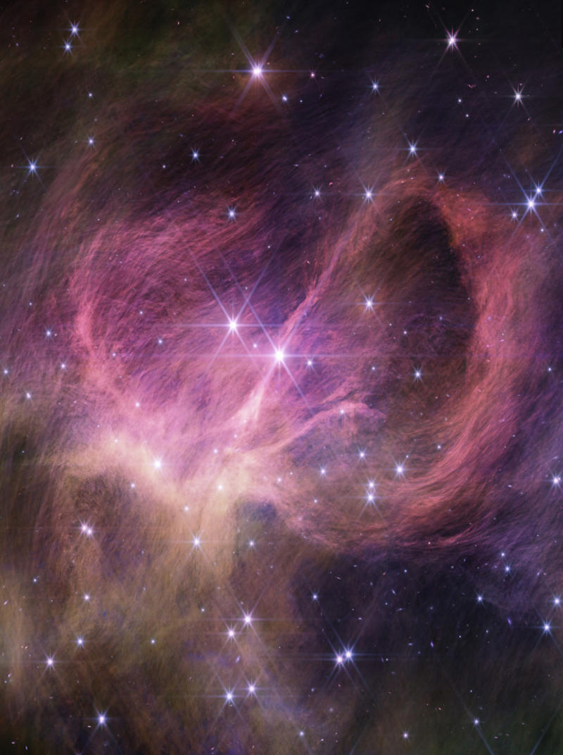 Floating along Jupiter's auroras, 'Cosmic Tornado', Put a ring on it, Galactic gathering, Floating along, Combined effort, A distant view, Dusty ribbons, Mosaic of beauty, The Crab Nebula, New beginning, Explosion in the universe, Pillars of Creation, Color and answers, Bright future, Gas release, A dying supernova, Cosmic Cliffs, A close neighbor