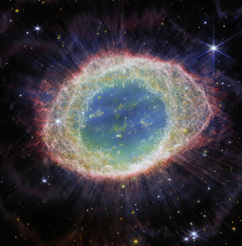 New beginning Jupiter's auroras, 'Cosmic Tornado', Put a ring on it, Galactic gathering, Floating along, Combined effort, A distant view, Dusty ribbons, Mosaic of beauty, The Crab Nebula, New beginning, Explosion in the universe, Pillars of Creation, Color and answers, Bright future, Gas release, A dying supernova, Cosmic Cliffs, A close neighbor