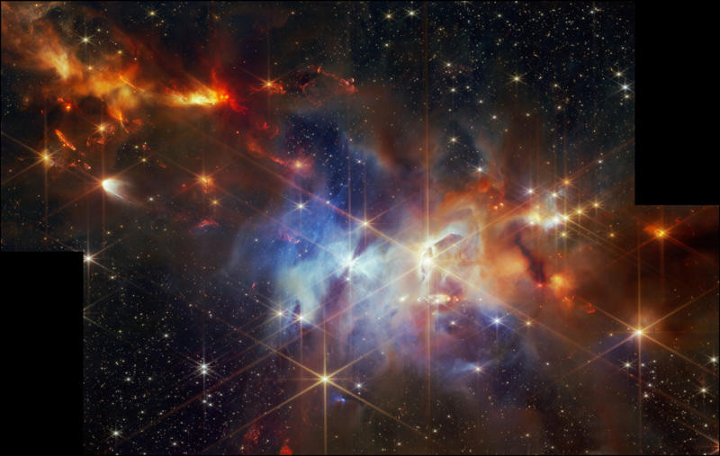 Gas release Jupiter's auroras, 'Cosmic Tornado', Put a ring on it, Galactic gathering, Floating along, Combined effort, A distant view, Dusty ribbons, Mosaic of beauty, The Crab Nebula, New beginning, Explosion in the universe, Pillars of Creation, Color and answers, Bright future, Gas release, A dying supernova, Cosmic Cliffs, A close neighbor