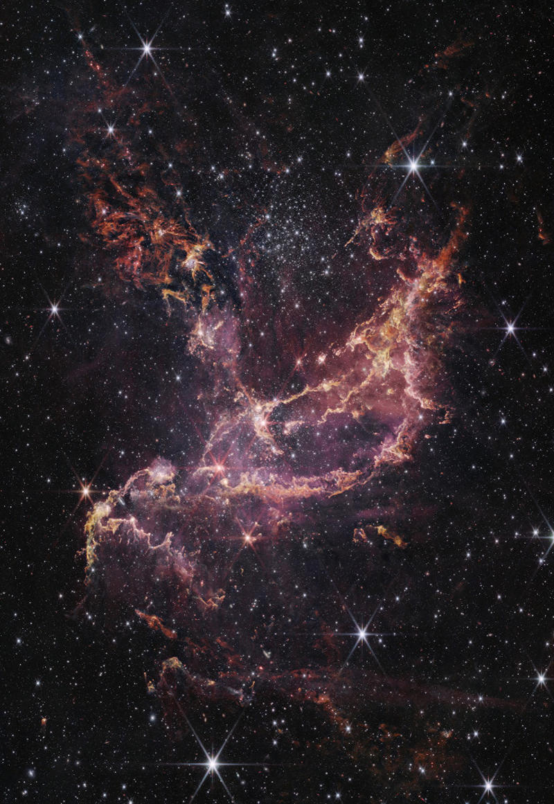 Bright future Jupiter's auroras, 'Cosmic Tornado', Put a ring on it, Galactic gathering, Floating along, Combined effort, A distant view, Dusty ribbons, Mosaic of beauty, The Crab Nebula, New beginning, Explosion in the universe, Pillars of Creation, Color and answers, Bright future, Gas release, A dying supernova, Cosmic Cliffs, A close neighbor