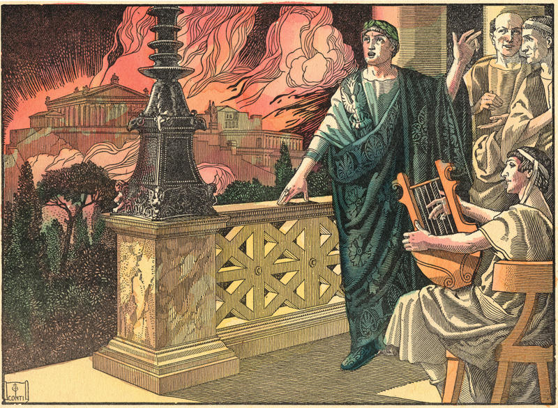 Myth #1: Gladiators fought to the death, Myth #2: Vomitoriums were used for indulgent purging, Myth #3: Ancient Roman statues were white, Myth #4: Nero played the fiddle while Rome burned, Myth #5: Roman women were confined to the home, Myth #6: Everyone looked and spoke the same, Myth #7: Christian martyrs were only slain in the Colosseum, Myth #9: Romans always wore togas, Myth #10: Julius Caesar’s last words were “Et tu, Brute?”, Myth #11: All gladiators were slaves, prisoners, and men, Myth #12: Slaves rowed Roman war vessels, Myth #13: Caligula’s horse was a government official, Myth #14: Roman gods were just Greek imports, Myth #15: The “Nazi salute” was invented in Rome