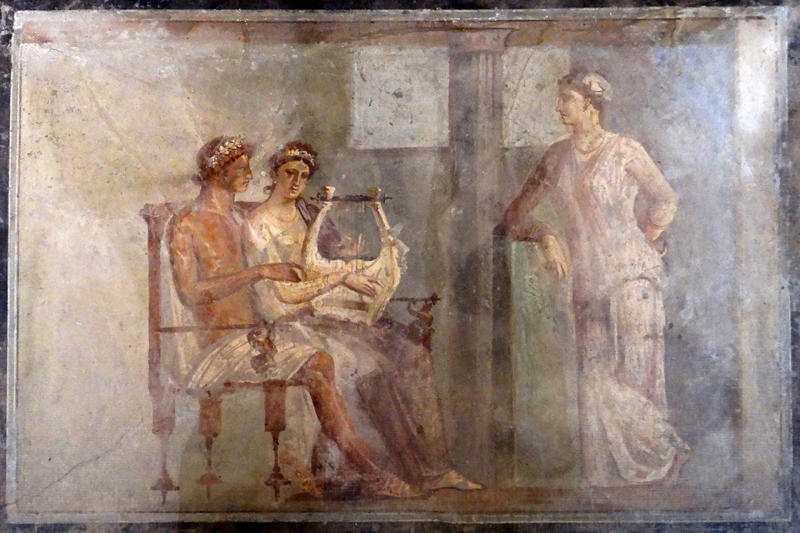Myth #1: Gladiators fought to the death, Myth #2: Vomitoriums were used for indulgent purging, Myth #3: Ancient Roman statues were white, Myth #4: Nero played the fiddle while Rome burned, Myth #5: Roman women were confined to the home, Myth #6: Everyone looked and spoke the same, Myth #7: Christian martyrs were only slain in the Colosseum, Myth #9: Romans always wore togas, Myth #10: Julius Caesar’s last words were “Et tu, Brute?”, Myth #11: All gladiators were slaves, prisoners, and men, Myth #12: Slaves rowed Roman war vessels, Myth #13: Caligula’s horse was a government official, Myth #14: Roman gods were just Greek imports, Myth #15: The “Nazi salute” was invented in Rome