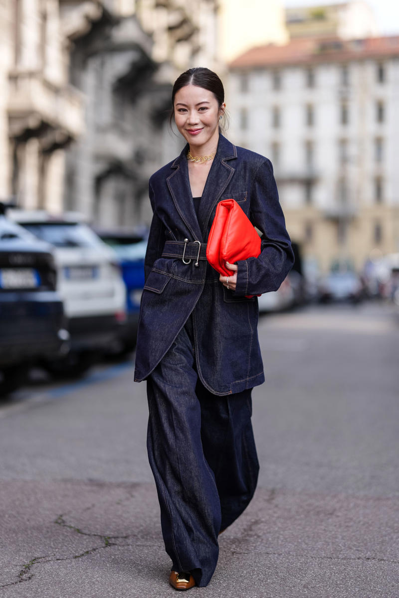 1. The Oversized-Blazer Effect, 2. Denim on Denim, but Make It Modern, 3. The Denim Jacket + Skirt Combo, 4. A Casual Vibe, Now Elevated, 5. Patterned and Patched Jean Jacket Looks, 6. The Effortless Drape Trick, 7. The Belted Denim Moment, 8. A New Pop of Color