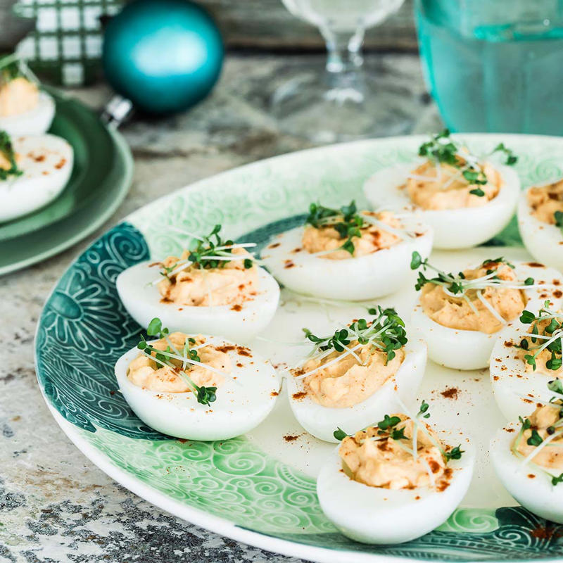 Smarter finger food ideas, How much finger food to serve, Be prepared for impromptu entertaining, Pre-dinner nibbles, What is a fancy finger food called?, Finger food ideas for your next party, Easy spanakopita pies , Chicken lettuce cups with green tahini dressing , Air fryer sausage rolls , Little chicken and leek pies , Air fryer popcorn-coated chicken with honey BBQ sauce , Espresso martini cocktail , Watermelon mocktail with strawberry & mint , Tomato & goat’s cheese pissaladière , Baked brie fondue on the barbecue , Air fryer zucchini balls with lemon yoghurt , How to make a classic mojito , Fried harissa-stuffed green olives , Salt and pepper squid , Bruschetta , Five-ingredient tomato fritters , Beef, haloumi and spinach borek , Roasted garlicky pumpkin and sage pies , Rosé sangria , Air fryer pickle chips with ranch dipping sauce , Spiced paneer and eggplant pakora , Crispy fried pork dumplings , Air fryer chicken nuggets , Arancini with tomato and balsamic sauce , Chocolate and smoked almond ice-cream sandwiches , Strawberry and elderflower mocktail , Spelt blini with hot smoked salmon and crème fraîche , Bread crisps with confit tomatoes , Baked brie with pine nut dukkah , Caramelised leek and brie tartlets , Bacon and cheese arancini , Mulled “wine” mocktail , Passionfruit and pineapple spritzer , Chicken and mango rice paper rolls , Poached eggs and smoked salmon on blini , Feta and spinach stuffed potato balls , Marinated baby bocconcini with prosciutto