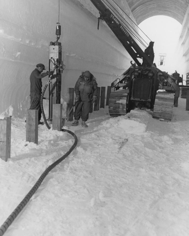 Released waste Monitoring trip, Defense of Greenland agreement, Radar used to measure distance, Conventional radar, Uninhabited Aerial Vehicle Synthetic Aperture Radar, Layout designs, Mapping the ice, Network of tunnels, Testing site, Buried under snow, Ice will melt, Released waste, Greenland owned by Denmark, Trump wants to buy Greenland