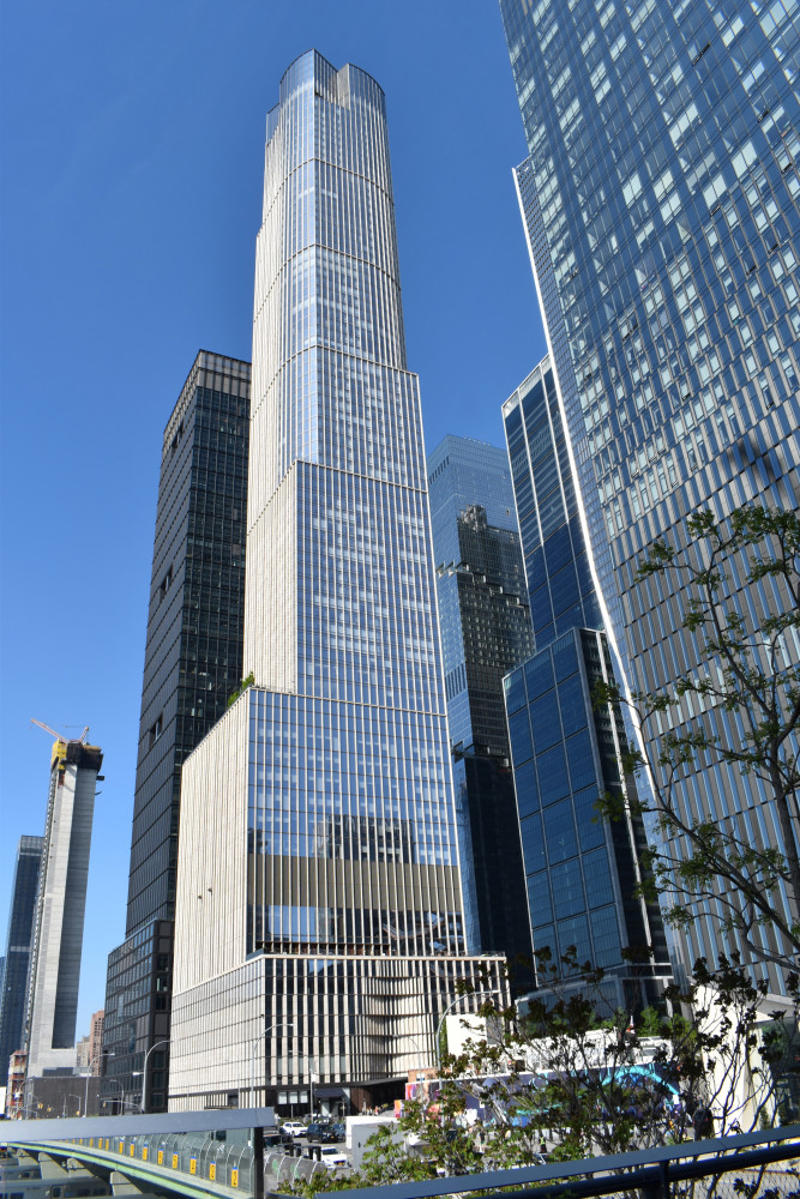 30. Two Prudential Plaza, 28. 35 Hudson Yards, 26. One57, 24. US Bank Tower, 22. The Spiral, 20. New York Times Tower, 18. 53 West 53, 16. 3 World Trade Center, 14. Comcast Technology Center, 12. Aon Center, 10. Bank of America Tower, 8. 30 Hudson Yards, 6. 432 Park Avenue, 4. 111 West 57th Street, 2. Central Park Tower