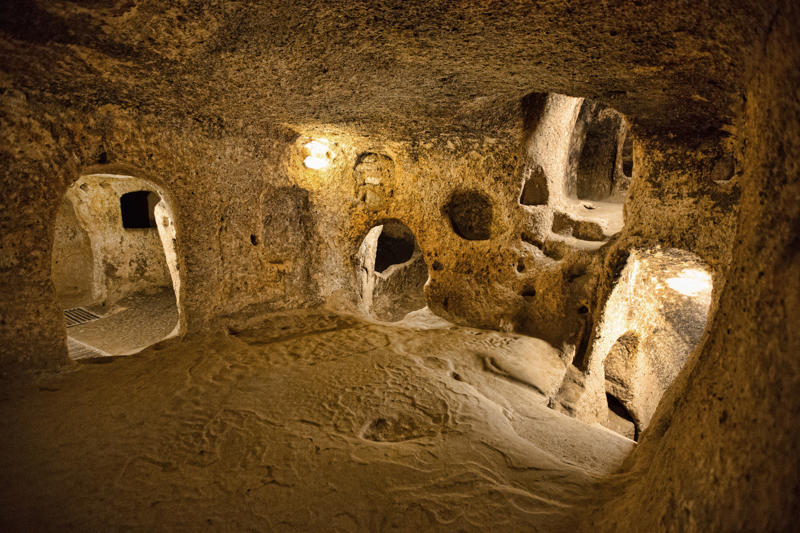Cappadocia, Turkey Cappadocia, Turkey, Matmata, Tunisia, Petra, Jordan, Coober Pedy, Australia, Matera, Italy, Naours, France