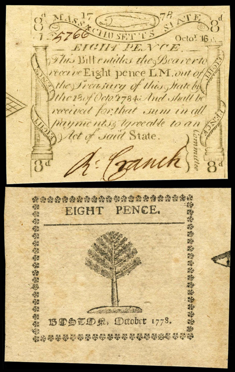 Continental currency Earliest colonial coinage, Colonial currency, Continental currency, Bank of North America, Adoption of the dollar sign, "Flowing Hair" dollar, Coinage Act and United States Mint, First US-dollar bill, 1804 silver dollar, George Washington's debut, Lincoln cent, The William McKinley 500, Roosevelt dime, African American Treasurer, Non-presidential honor, The Benjamin Franklin 100