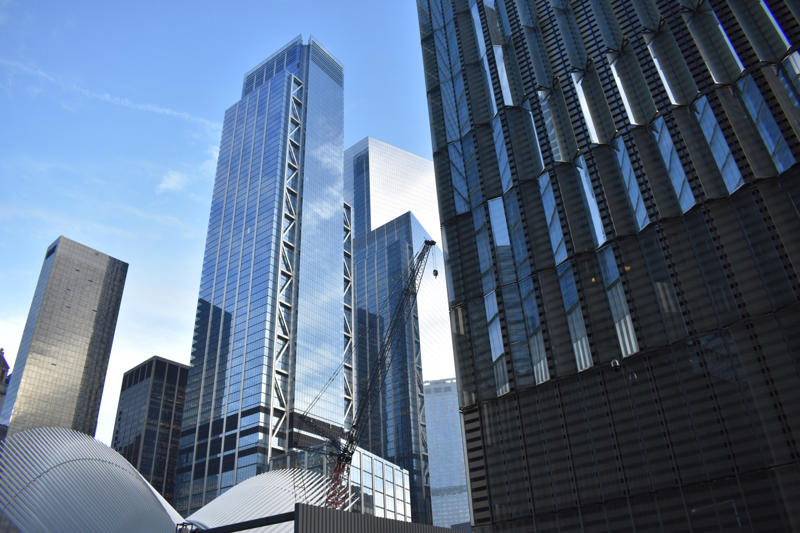 30. Two Prudential Plaza, 28. 35 Hudson Yards, 26. One57, 24. US Bank Tower, 22. The Spiral, 20. New York Times Tower, 18. 53 West 53, 16. 3 World Trade Center, 14. Comcast Technology Center, 12. Aon Center, 10. Bank of America Tower, 8. 30 Hudson Yards, 6. 432 Park Avenue, 4. 111 West 57th Street, 2. Central Park Tower