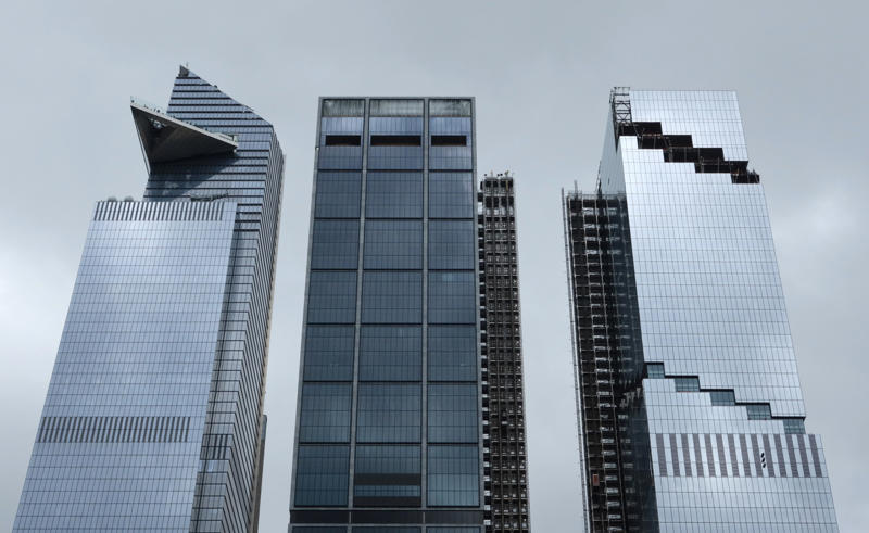 30. Two Prudential Plaza, 28. 35 Hudson Yards, 26. One57, 24. US Bank Tower, 22. The Spiral, 20. New York Times Tower, 18. 53 West 53, 16. 3 World Trade Center, 14. Comcast Technology Center, 12. Aon Center, 10. Bank of America Tower, 8. 30 Hudson Yards, 6. 432 Park Avenue, 4. 111 West 57th Street, 2. Central Park Tower