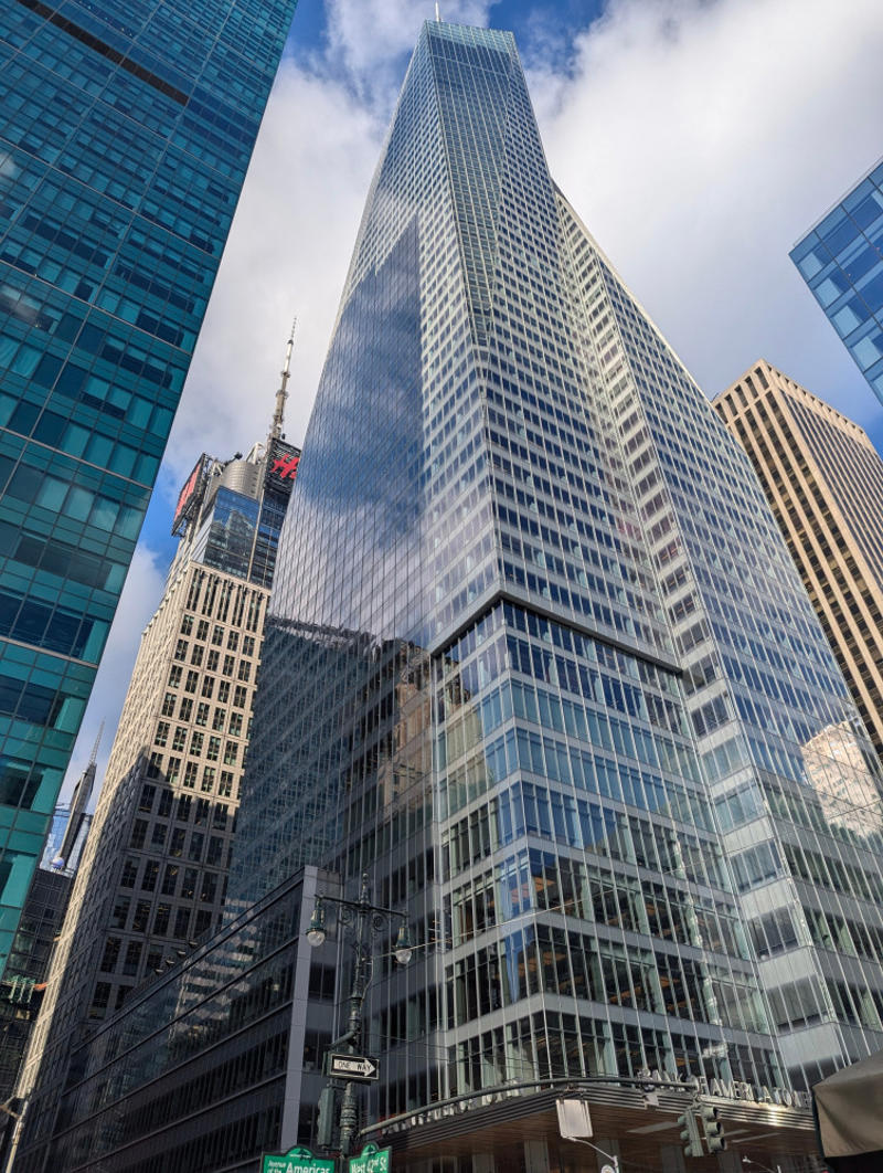 30. Two Prudential Plaza, 28. 35 Hudson Yards, 26. One57, 24. US Bank Tower, 22. The Spiral, 20. New York Times Tower, 18. 53 West 53, 16. 3 World Trade Center, 14. Comcast Technology Center, 12. Aon Center, 10. Bank of America Tower, 8. 30 Hudson Yards, 6. 432 Park Avenue, 4. 111 West 57th Street, 2. Central Park Tower