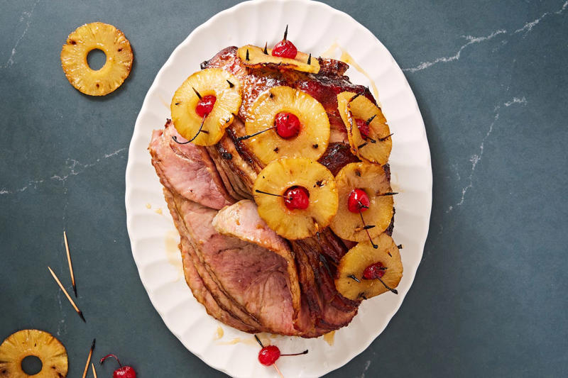 Hot Cross Buns, Scalloped Potatoes &amp; Ham, Brown Sugar Pineapple Ham, Carrot Cake, Corn Casserole, Pineapple Upside-Down Cake, Potatoes Au Gratin, Rhubarb Pie, Pastitsio, Shepherd's Pie, Lemon Meringue Pie, Green Bean Casserole