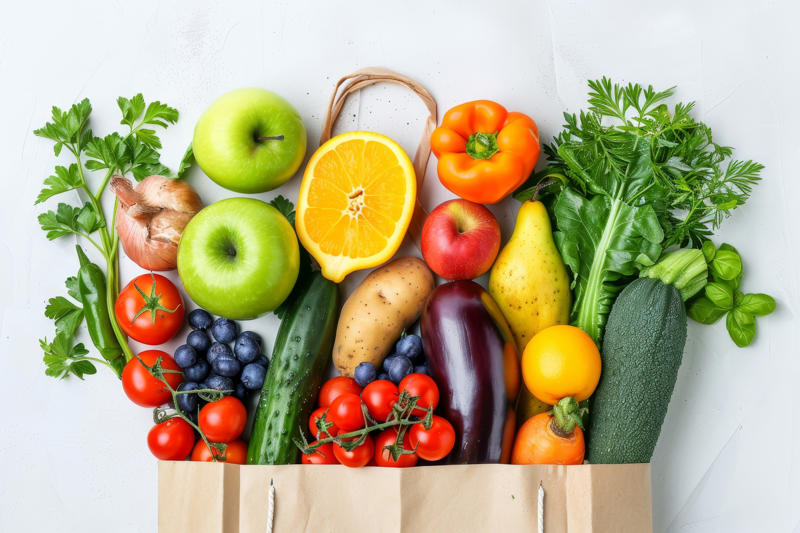 In your 20s: foods with protein, In your 20s: complex carbohydrates, In your 20s: calcium-rich foods, In your 20s: iron-rich foods, In your 30s: bok choy, In your 30s: fatty fish, In your 40s: bright fruits and vegetables, In your 40s: whole grains, In your 50s: high-fiber vegetables, In your 50s: turmeric, In your 50s: plant-based protein, In your 50s: eggs, In your 60s and beyond: olive oil, In your 60s and beyond: berries