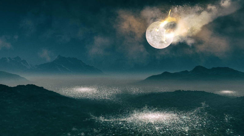 What if the moon exploded? How was the moon formed?, Tides would be smaller, The tides would be controlled by the sun, The Earth’s axis would change, Pitch black nights, Our planet would spin faster, There would be no eclipses, Creatures of the night, The oceans' levels would change, Moon shield, Aquatic animals' reproduction, There would be no space race, Moon cycles and menstruation, What if the moon exploded?