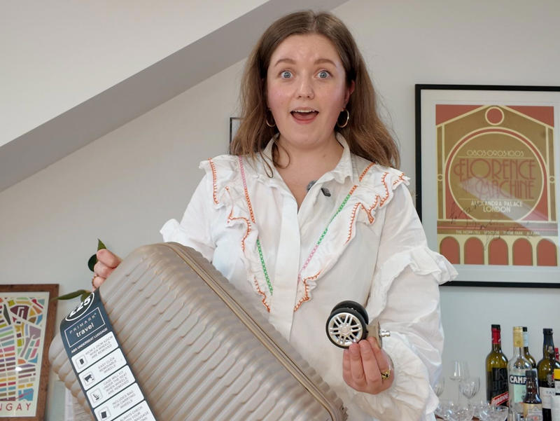      Sign up to The Getaway newsletter   , All about the bag, What Chelsea managed to pack in the bag, Putting the suitcase to the test ,      Budget travel ideas   , Chelsea’s suitcase hacks for seamless travel , The overall verdict